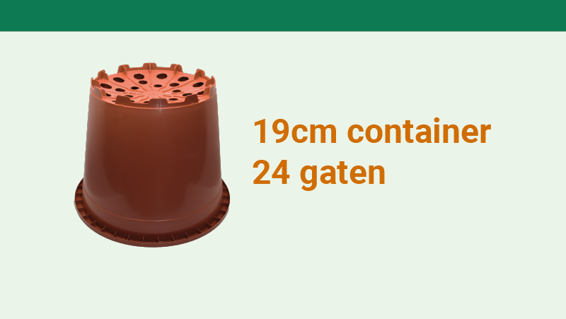 Maatwerk 19 cm met 24 gaten